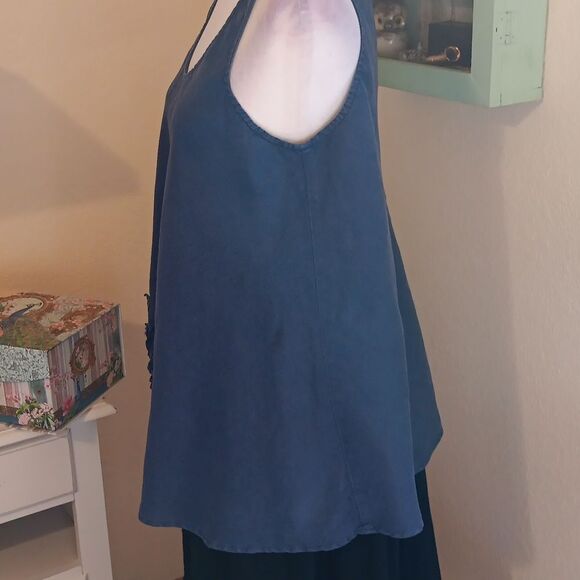 Kleen Linen Top. Coastal Cowgirl,  Linen, Beachy - Picture 4 of 10